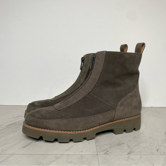 Vionic Estilo Gray Suede Front Zip Bootie 6 1/2 - Picture 15 of 15